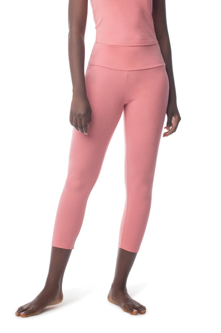 Synergy Organic Clothing Sale 7/8 Legging - Mauve 3 Synergy Organic Clothing Sale 7/8 Legging - Mauve