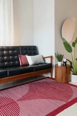 Kiliim Home Goods Burgundy Lotus Rug