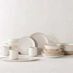 Convivial Minimal Stoneware Dinnerware Set New Arrivals