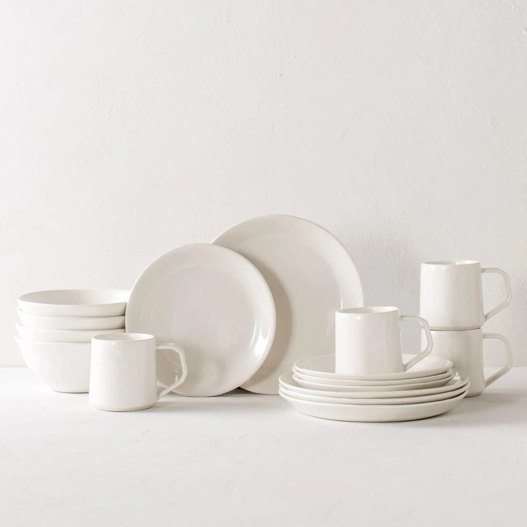 Convivial Minimal Porcelain Mug Set 4 Convivial Minimal Porcelain Mug Set