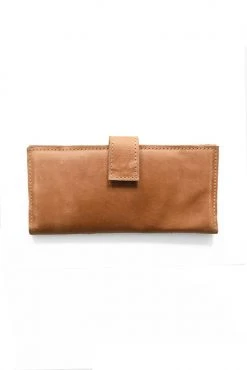 Purse & Clutch Leather Wallet - Caramel