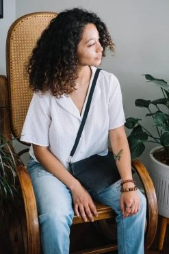 Purse & Clutch Leather Crossbody - Ink Black Best Sellers