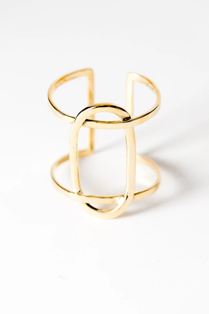 Abby Alley Crossover Cuff Bracelet Handcrafted 3 Abby Alley Crossover Cuff Bracelet Handcrafted