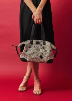 Abby Alley Ellen Handbag - Black Cow Hair Handcrafted 13 Abby Alley Ellen Handbag - Black Cow Hair Handcrafted