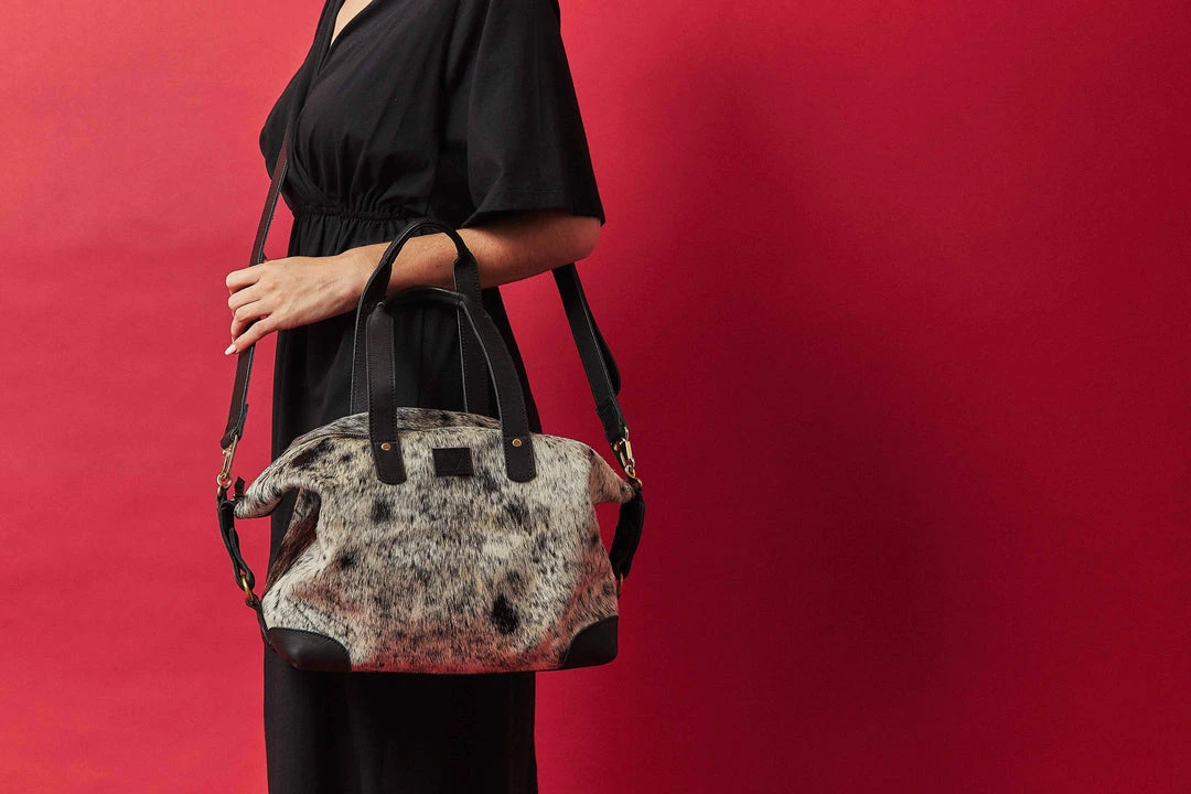 Abby Alley Ellen Handbag - Black Cow Hair Handcrafted 8 Abby Alley Ellen Handbag - Black Cow Hair Handcrafted