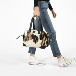 Abby Alley Ellen Handbag - Black Cow Hair Handcrafted 18 Abby Alley Ellen Handbag - Black Cow Hair Handcrafted