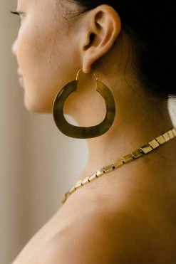 Abby Alley Flat Hoop Earrings