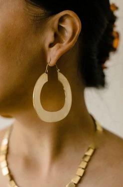 Abby Alley Flat Hoop Earrings