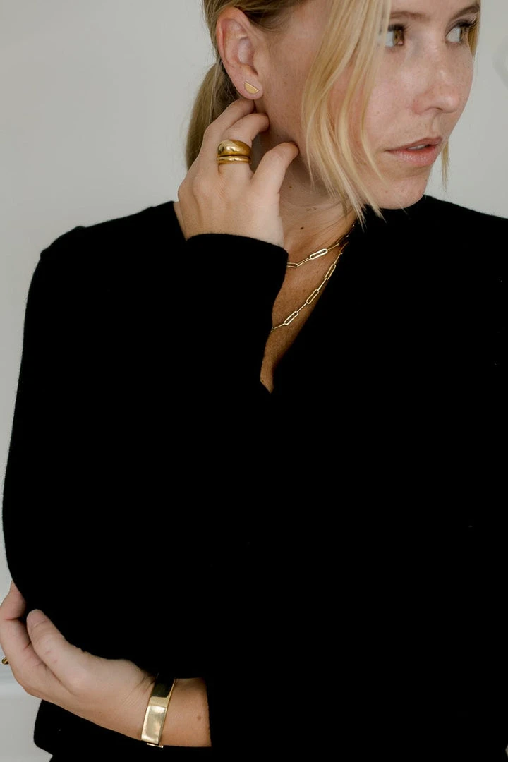 Abby Alley Half Circle Studs 5 Abby Alley Half Circle Studs