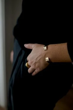 Abby Alley Hexagon Cuff Bracelet