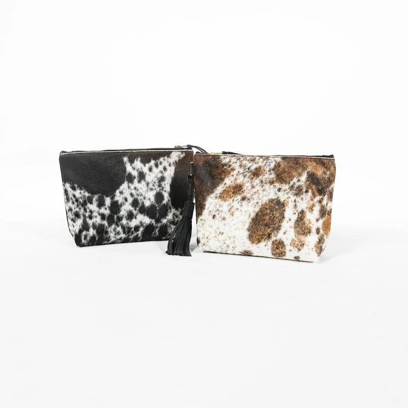 Abby Alley Handcrafted Keely Clutch - Black Cow Hair 7 Abby Alley Handcrafted Keely Clutch - Black Cow Hair
