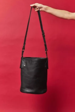 Abby Alley Handcrafted Keri Bucket Bag - Black