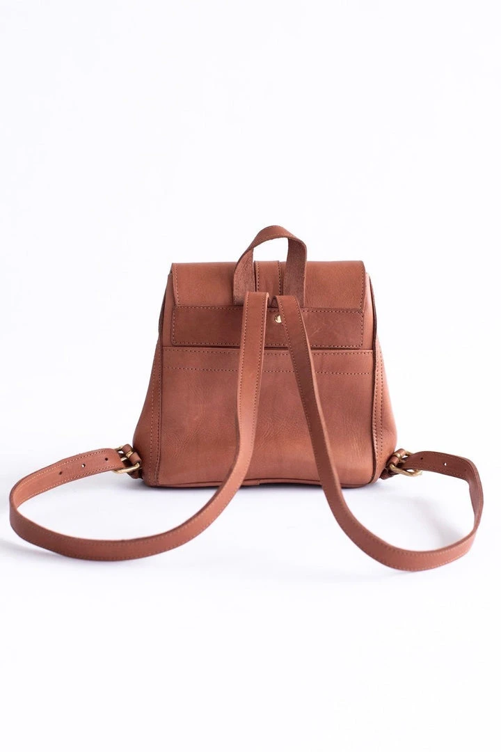 Abby Alley Mini Adelaide Backpack - Chestnut Accessories 7 Abby Alley Mini Adelaide Backpack - Chestnut Accessories
