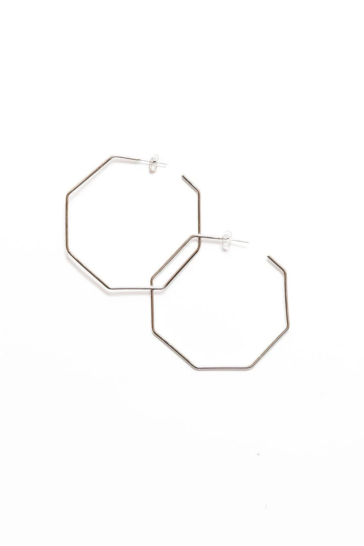 Abby Alley Octagon Hoop Earrings 9 Abby Alley Octagon Hoop Earrings