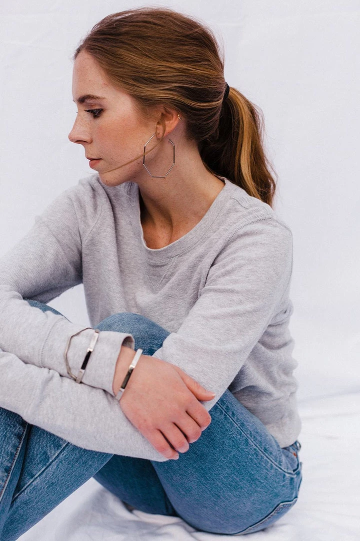 Abby Alley Octagon Hoop Earrings 5 Abby Alley Octagon Hoop Earrings