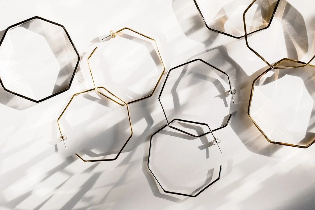 Abby Alley Octagon Hoop Earrings 10 Abby Alley Octagon Hoop Earrings