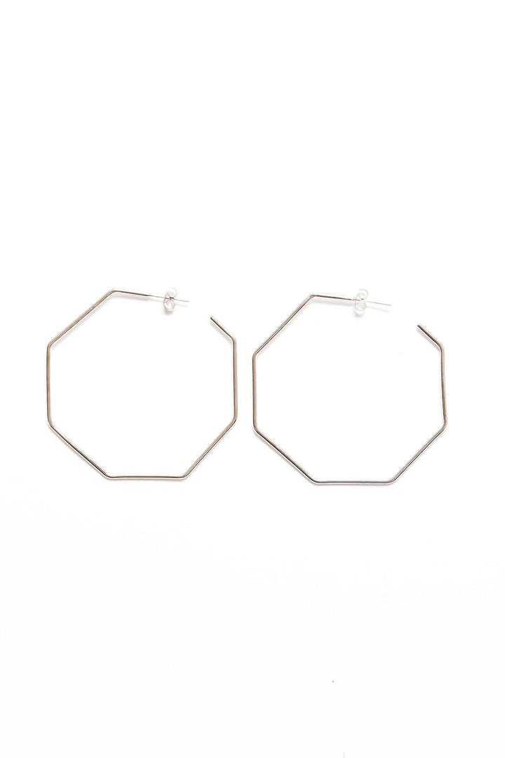 Abby Alley Octagon Hoop Earrings 6 Abby Alley Octagon Hoop Earrings