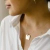 Abby Alley Jewelry Square Pendant Necklace