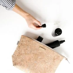 Carry Courage Adventurer Cork Cosmetics Bag - Natural Home Goods