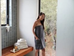 Coyuchi Home Goods Air Weight Bath Wrap - French Blue 8 Coyuchi Home Goods Air Weight Bath Wrap - French Blue