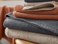 Coyuchi Air Weight Towels - Dusty Coral