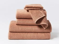Coyuchi Air Weight Towels - Dusty Coral