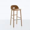 Emeco Alfi Recycled Low Back Barstool - Ash 1 Emeco Alfi Recycled Low Back Barstool - Ash