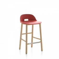 Emeco Alfi Recycled Low Back Counter Stool - Ash Furniture
