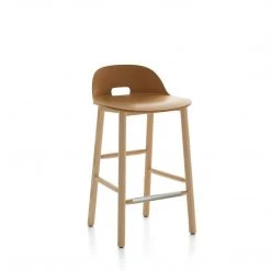 Emeco Alfi Recycled Low Back Counter Stool - Ash Furniture