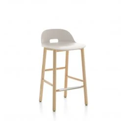 Emeco Alfi Recycled Low Back Counter Stool - Ash Furniture