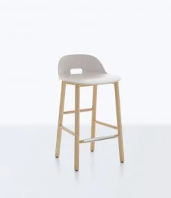 Emeco Alfi Recycled Low Back Counter Stool - Ash Furniture