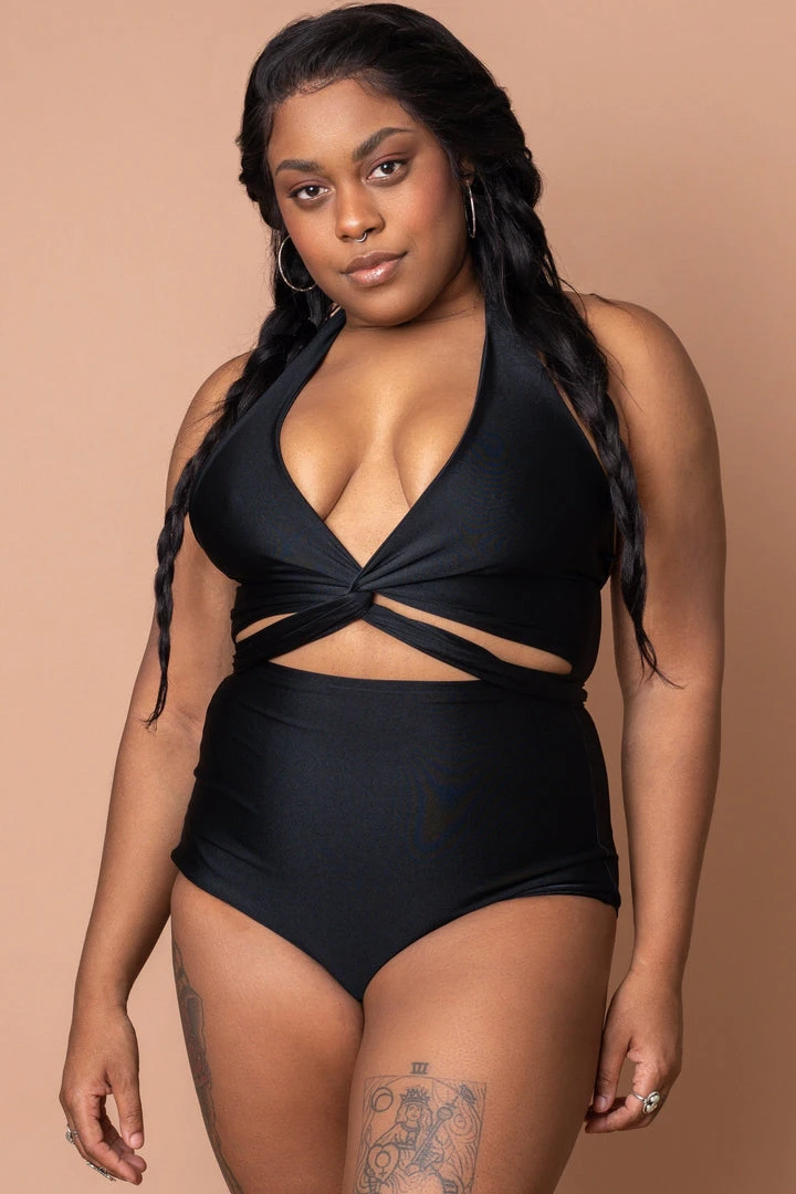 Altar Selka Upcycled Swimsuit - Black Plus Size / Size Inclusive 4 Altar Selka Upcycled Swimsuit - Black Plus Size / Size Inclusive