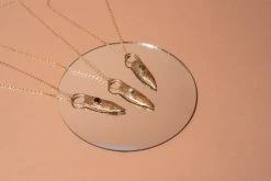 Iron Oxide Brass Shield Necklace Jewelry