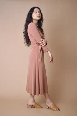 Altar Handcrafted Canyon Upcycled Modal Wrap Dress