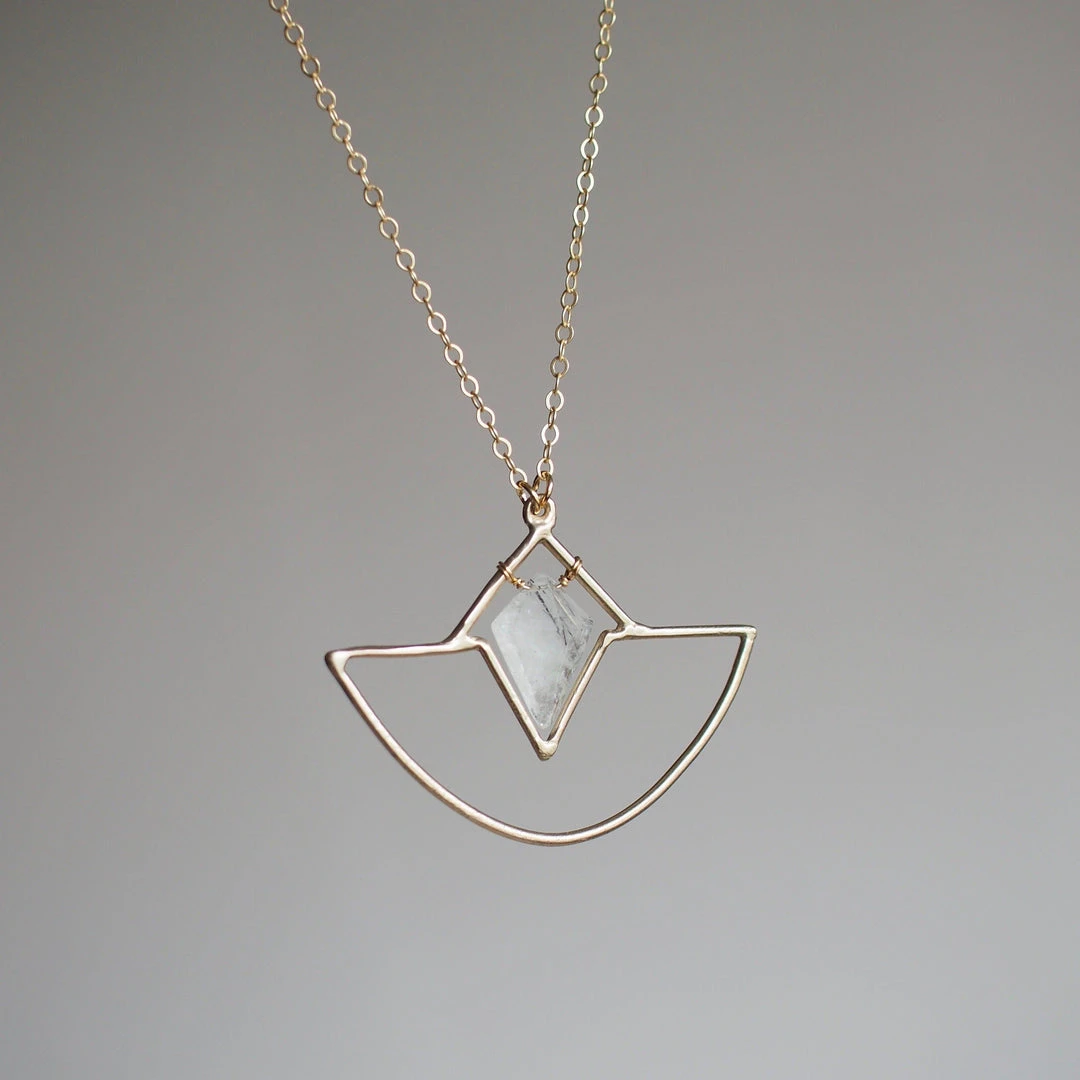 Iron Oxide Jewelry Crystal Amulet Necklace 3 Iron Oxide Jewelry Crystal Amulet Necklace