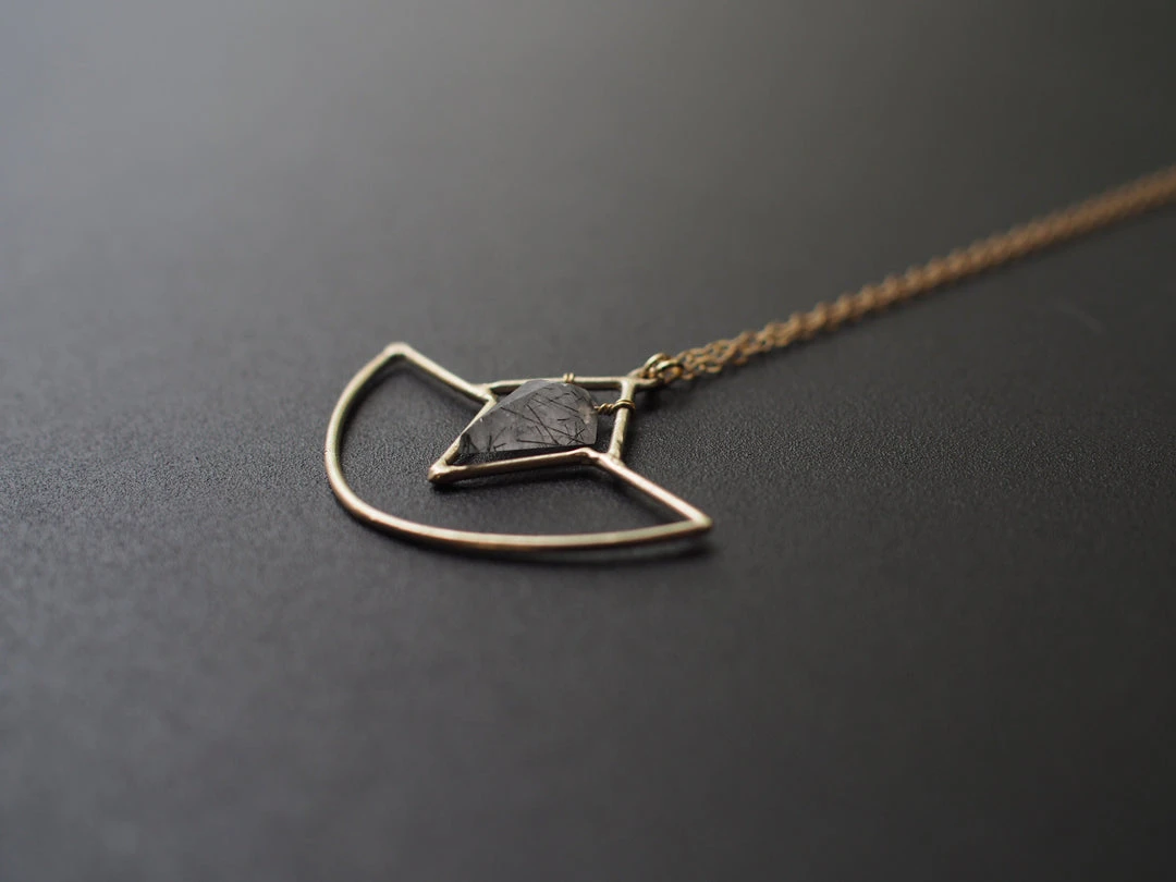 Iron Oxide Jewelry Crystal Amulet Necklace 6 Iron Oxide Jewelry Crystal Amulet Necklace