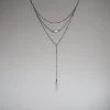 Iron Oxide Jewelry Layered Opal Lariat Necklace