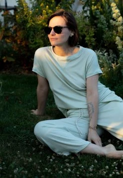 Altar Ronnie Tencel Lounge Top - Mint