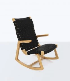 Masaya & Co. Amador Leather Rocking Chair