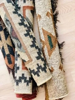 Amante Marketplace Kilim Jute Rug No. 2