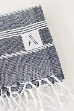 Amante Marketplace Teleios Turkish Towels - Black