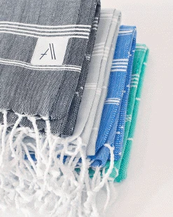 Amante Marketplace Teleios Turkish Towel - Navy