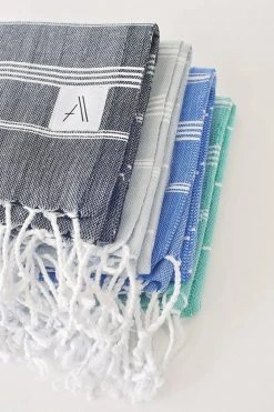Amante Marketplace Teleios Turkish Towel - Blue Home Goods