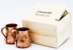Amoretti Brothers Recycled Copper Mug Set