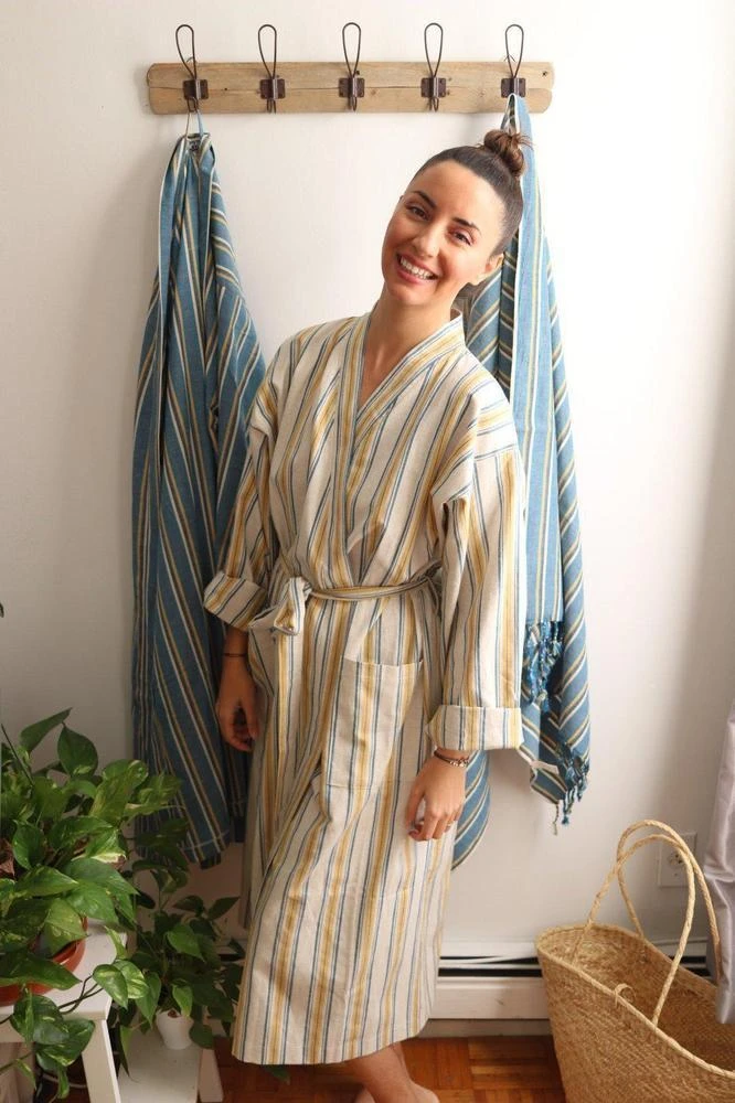 Anatolico Home Goods Elio Unisex Turkish Robe 3 Anatolico Home Goods Elio Unisex Turkish Robe