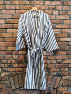 Anatolico Home Goods Gray Unisex Turkish Robe