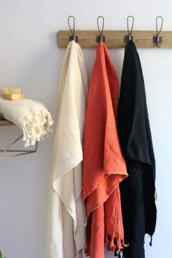 Anatolico Home Goods Waffle Weave Turkish Towel - Coral