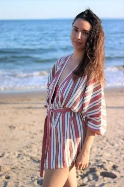 Anatolico Home Goods Pele Short Turkish Robe