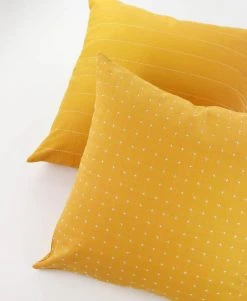 Anchal Cross Stitch Throw Pillow - Mustard Home Goods 9 Anchal Cross Stitch Throw Pillow - Mustard Home Goods