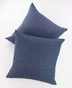 Anchal Home Goods Cross Stitch Throw Pillow - Slate 10 Anchal Home Goods Cross Stitch Throw Pillow - Slate